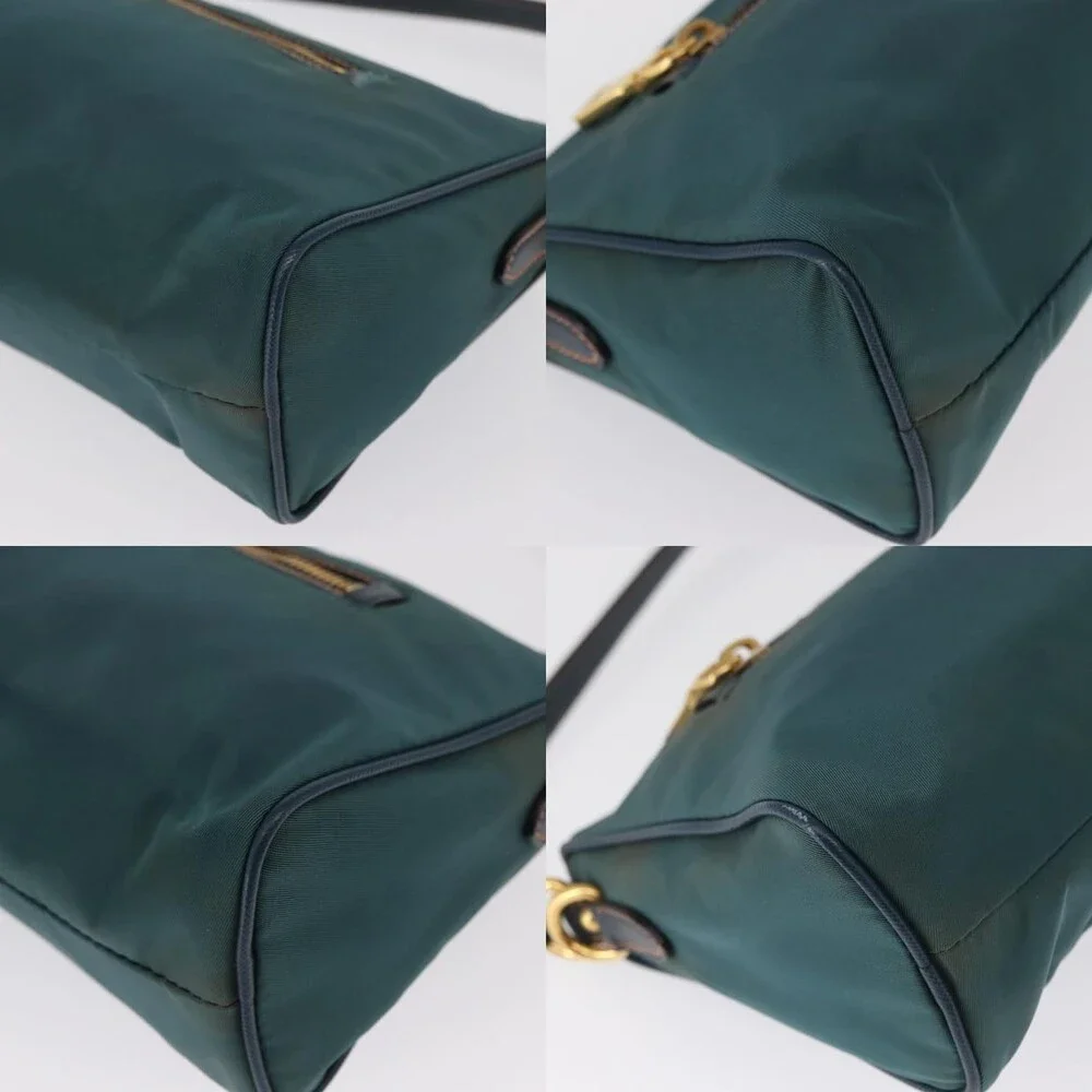 Prada Nylon Accessory Pouch Green